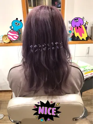 ロング カラー アザマ　ヤスカツ _rosso 川口のヘアスタイル