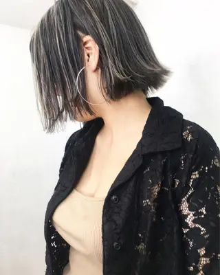ショート まお♡レイヤーカット ×色っぽstyleのヘアスタイル