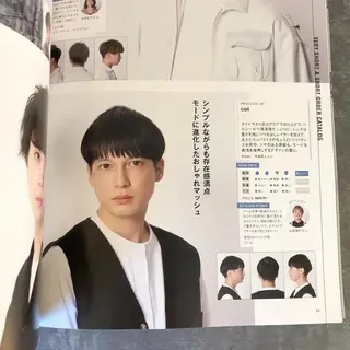 メンズ happy  man 🌸血色カラー🌸のヘアスタイル