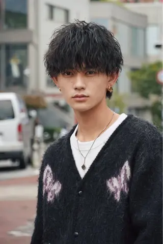 パーマ メンズ 原宿 フェザーパーマ fifth イノウエのヘアスタイル