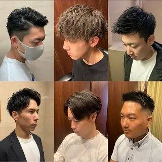 ショート カラー パーマ 練習用 坂場のヘアスタイル