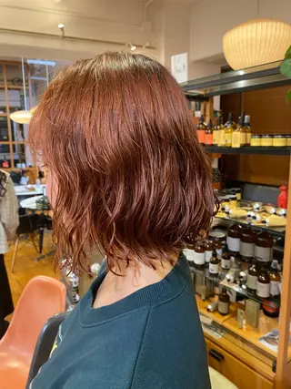 ミディアム パーマ miyu カットモデル募集中のヘアスタイル