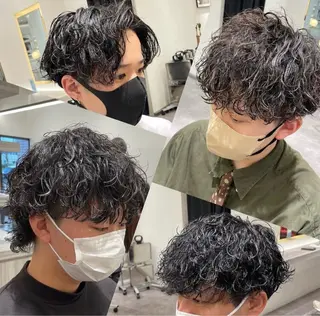 パーマ メンズ 山口 祐美帆のヘアスタイル