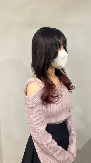 カラー 米山 すずののヘアスタイル