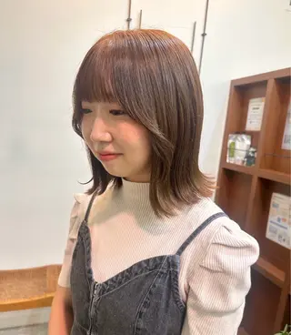 ミディアム カラー shin enom yuukaのヘアスタイル