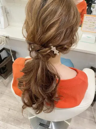ロング ヘアアレンジ セットサロン      ラフテル所属・大阪/ヘアアレンジ /似合わせset💐のヘアスタイル