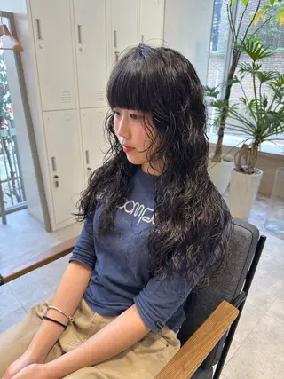 ロング パーマ パーマ/ボブ /レイヤー チヒロのヘアスタイル