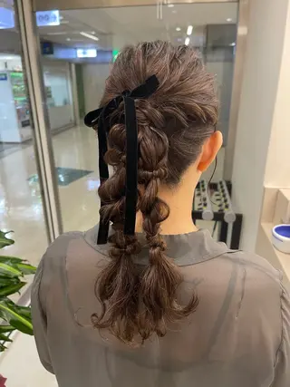 ヘアアレンジ 東梅田エリアカラー ヘアセットNo. 1のヘアスタイル