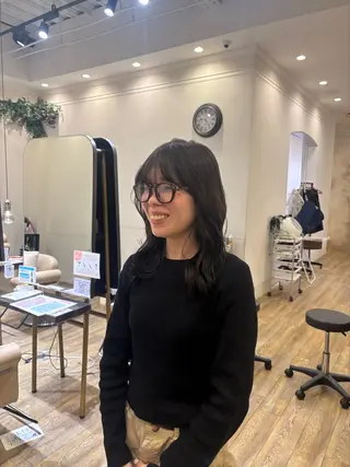 セミロング 和泉市/mahae/ 齋藤のヘアスタイル