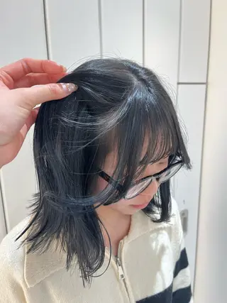 カラー ばんちなつ / ボブ/透明感カラーのヘアスタイル