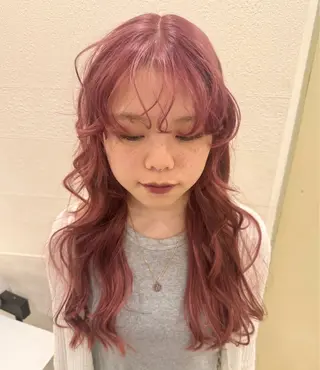 ロング カラー カットモデル୨୧大阪 梅田タカシマリナ♡のヘアスタイル