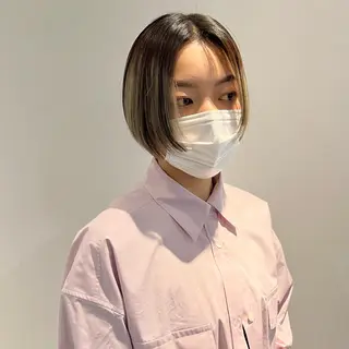 ショート カラー 🥃ベージュ/ ボブ🥃Yujiroのヘアスタイル