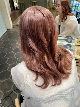 セミロング カラー 艶カラー/縮毛矯正 /髪質改善/はるたのヘアスタイル