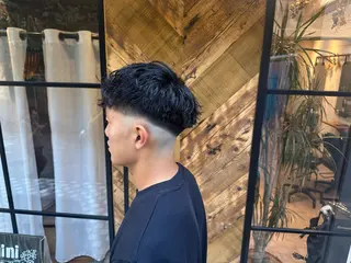 ショート パーマ メンズ メンズカット　パーマ 特化美容師　中野稜平のヘアスタイル