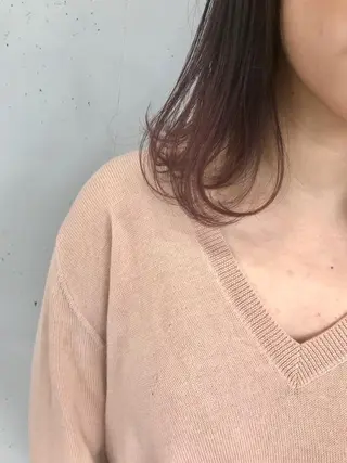 ミディアム カラー 新井 広樹のヘアスタイル