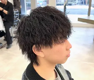 ショート パーマ メンズ 髪質改善/酸性 ストレート特化/椿原のヘアスタイル