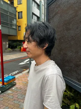 パーマ メンズ 🍒サクラ🍒 /透明感カラー/艶髪のヘアスタイル