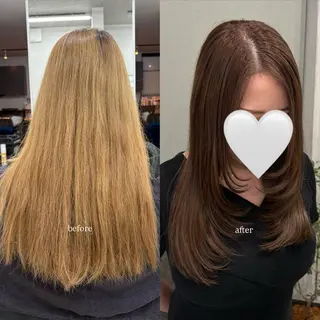 ロング カラー アールラーゴ所属・宮島 華湖のヘアスタイル