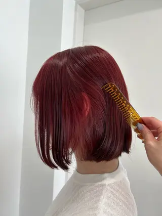 ショート カラー 愛結 暖色カラー🎀🩰のヘアスタイル