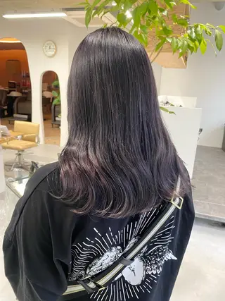 ロング 透明カラー/レイヤー misaki °*のヘアスタイル
