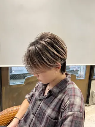 ショート カラー メンズ 海外デザイン🇺🇸 石渡諒太のヘアスタイル