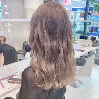 ミディアム カラー ヘアアレンジ メンズ キッズ お悩み解決美容師 💐AMIのヘアスタイル
