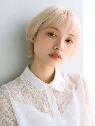 ショート ｵｶﾓﾄ ﾐｽﾞｷのヘアスタイル