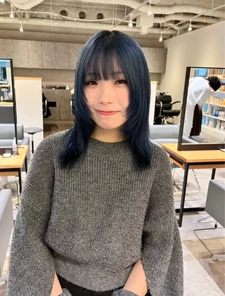 ミディアム カラー ショート/パーマ/ カラー/FUKOのヘアスタイル