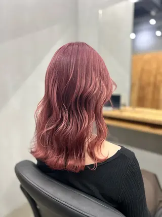 セミロング N/デザインカラー 🌿ナギのヘアスタイル