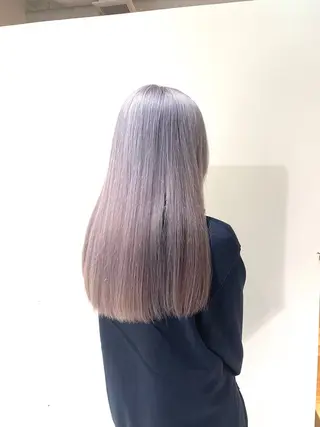 ロング カラー fuka/梅田/ ミルクティーベージュのヘアスタイル