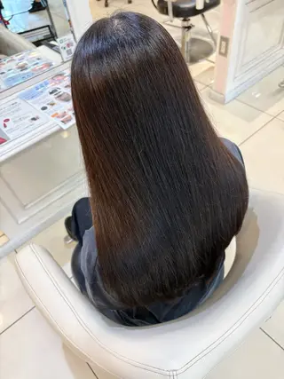 ロング 縮毛矯正 高橋佑のヘアスタイル