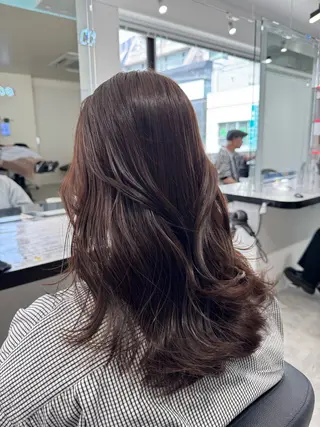 セミロング ♡透明感ブラウン♡ sayaka🧸のヘアスタイル