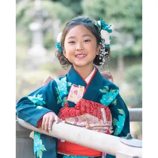 セミロング カラー パーマ ヘアアレンジ メンズ キッズ BRAIDS💎愛子 大人ハイライト💎のヘアスタイル