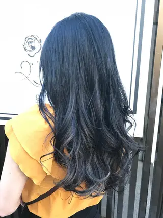 ロング カラー シールエクステ⭐️ オオミタクヤのヘアスタイル
