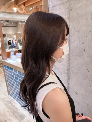 セミロング カラー Aloa所属・髪質改善ｶﾗｰ🥣 ayaka🤎のヘアスタイル