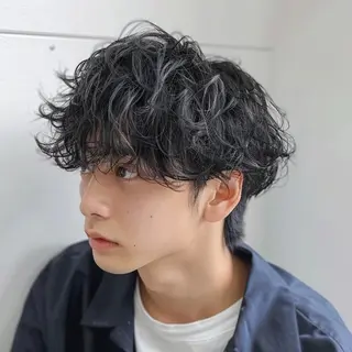 ショート パーマ メンズ 中本 竜聖のヘアスタイル