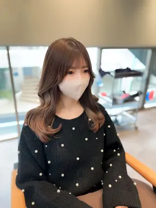 セミロング カラー パーマ ヘアアレンジ 佐藤優太朗 似合わせ/髪質改善のヘアスタイル