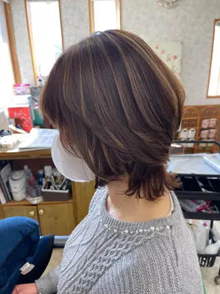 セミロング カラー 髪質改善のプロ✨りな さんのヘアスタイル