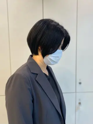 ショート ガレリアエレガンテ名駅店所属・【ショート/ボブ 丸みショート】深萱のヘアスタイル