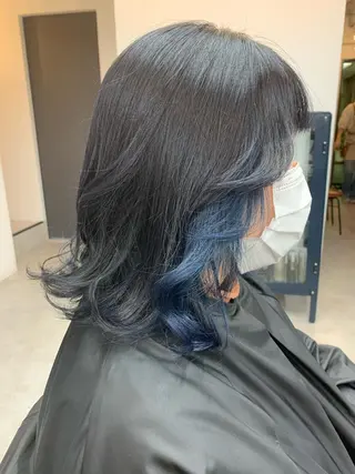 ミディアム FRAME+spa&hair roomなんば駅前店所属・🌸MAYU🌸 ハイトーン➕レイヤーのヘアスタイル