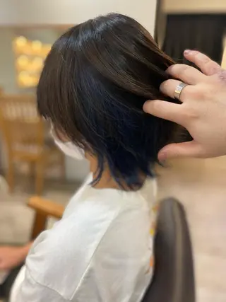 ショート カラー ヨシダ フミノリのヘアスタイル