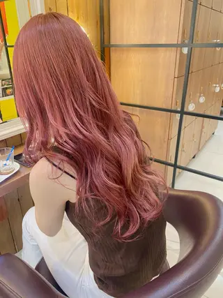 ロング カラー riho/ブリーチ/ デザインカラー/辻堂のヘアスタイル