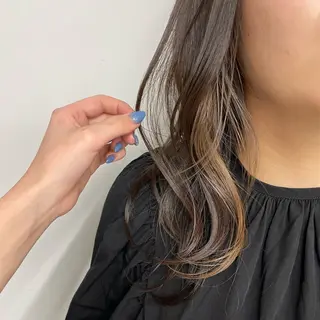 セミロング カラー 🌼渋谷韓国レイヤー 桑尾幸奈🌼のヘアスタイル