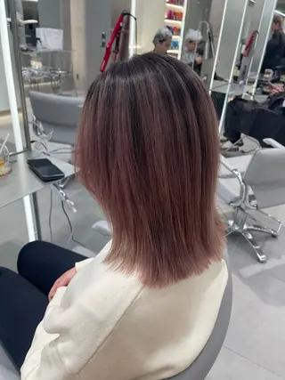 ミディアム カラー 透明感カラー特化型 NAOKIのヘアスタイル