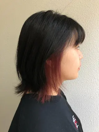 セミロング カラー edge.所属・くまがい みゆ【edge.】のヘアスタイル