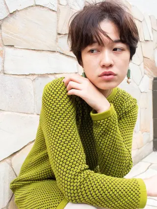 ショート カラー gite カワムラナオキのヘアスタイル