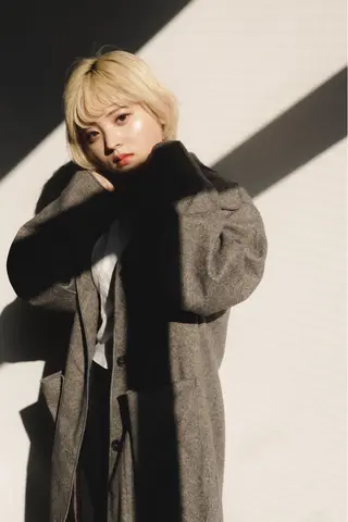 ショート カラー ヘアアレンジ ere 代々木公園所属・みほ/ニュアンス/ モード/艶カラーのヘアスタイル