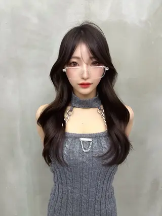 ロング MASHU韓国ヘア/ レイヤー/透明感カラのヘアスタイル