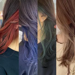 セミロング カラー パーマ ヘアアレンジ 🇰🇷韓国ヘア/ レイヤー/まさ❣️のヘアスタイル