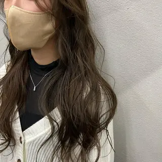 ロング 🌱小顔魅せカット 透明感カラー/泉綺のヘアスタイル
